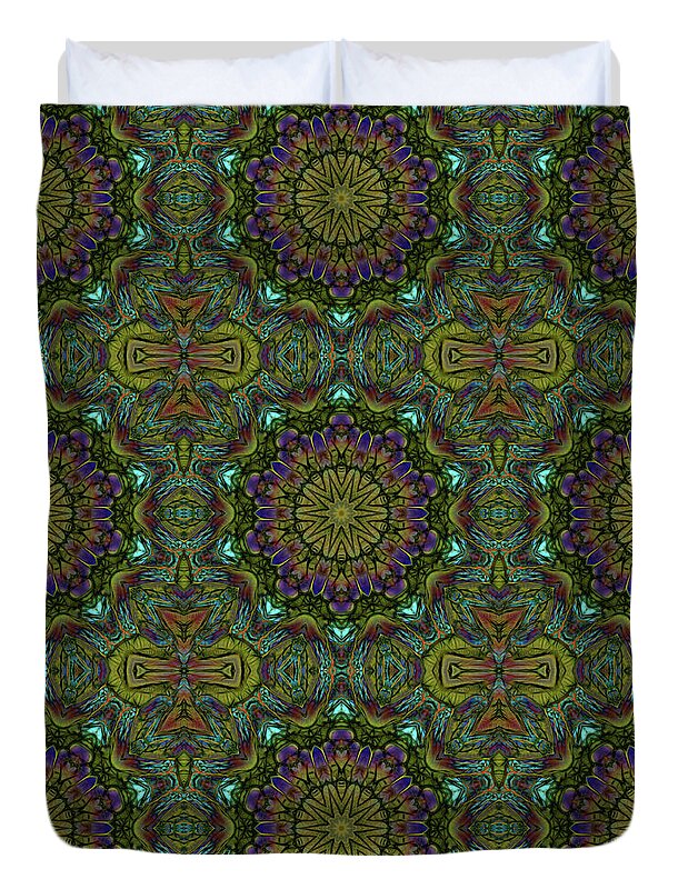 Green Kaleidoscope - Duvet Cover