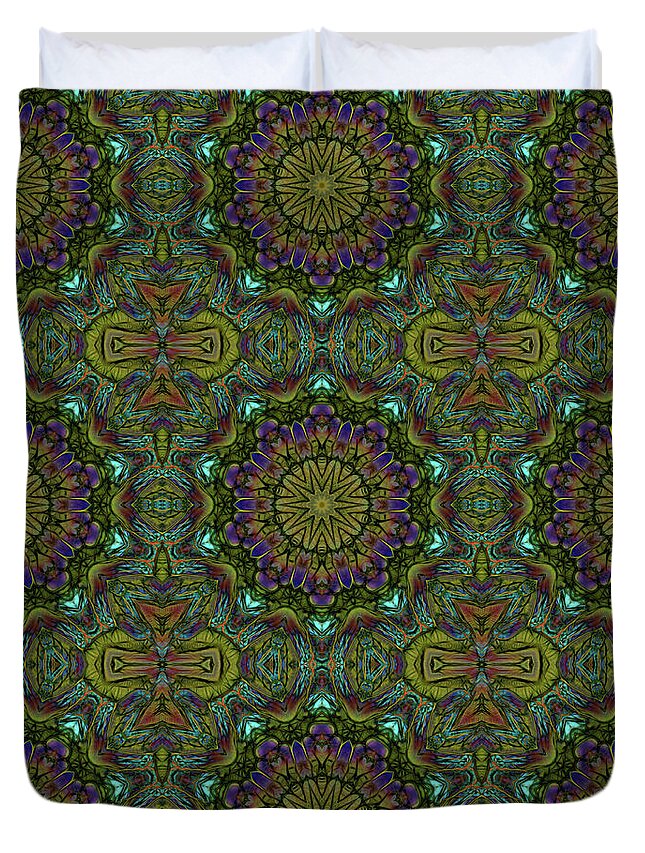 Green Kaleidoscope - Duvet Cover