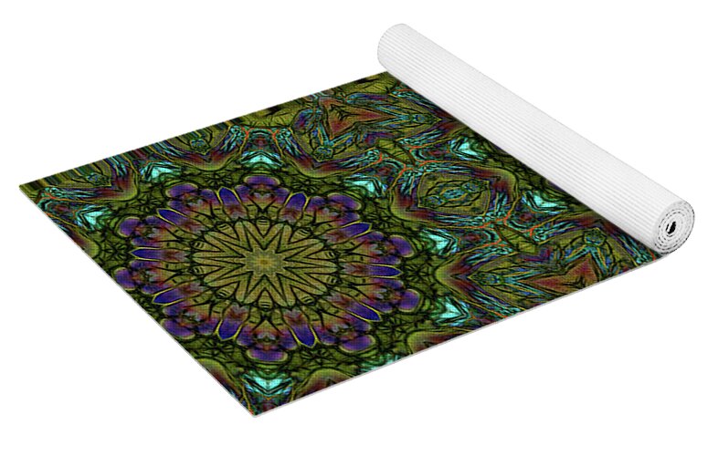 Green Kaleidoscope - Yoga Mat