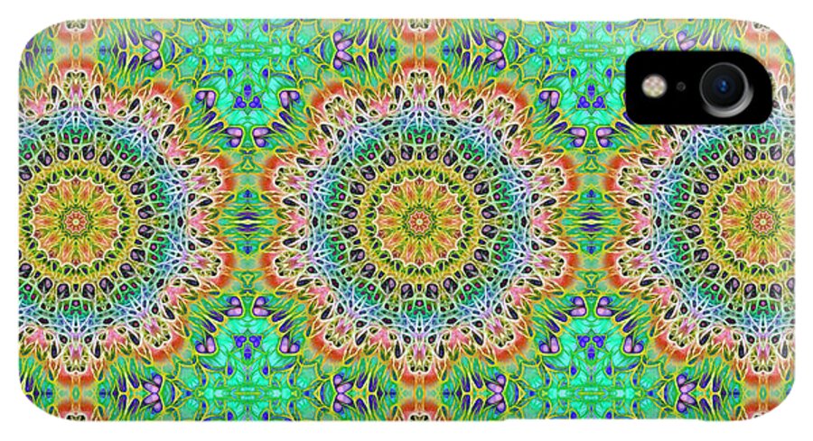 Green Orange Kaleidoscope - Phone Case