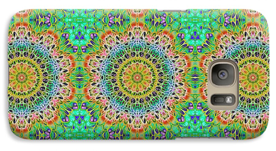 Green Orange Kaleidoscope - Phone Case