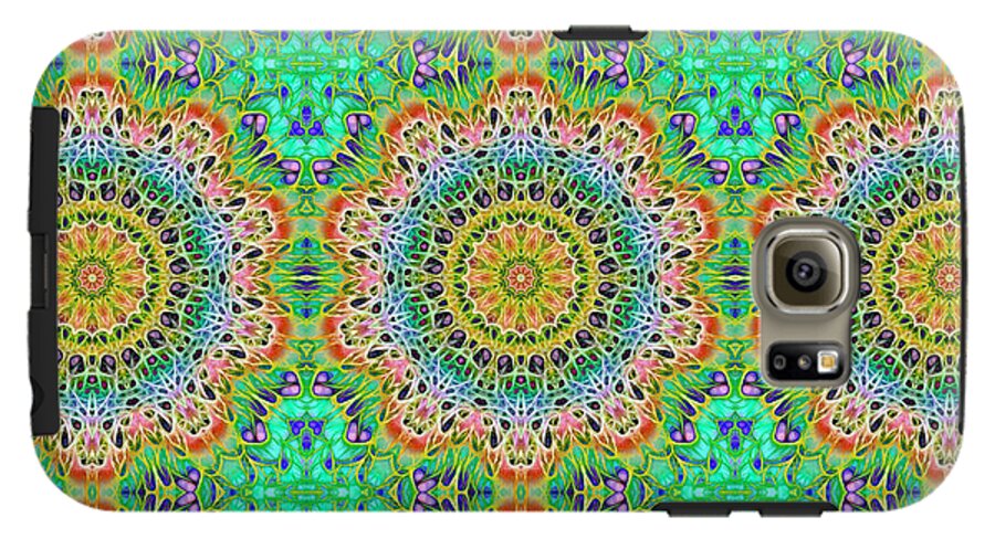 Green Orange Kaleidoscope - Phone Case