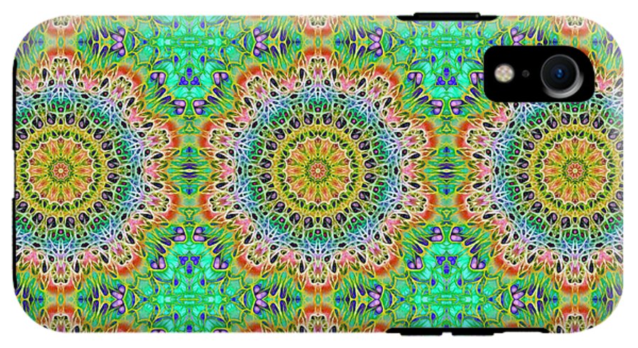 Green Orange Kaleidoscope - Phone Case