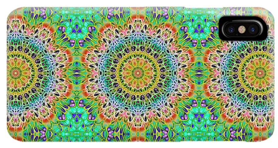 Green Orange Kaleidoscope - Phone Case