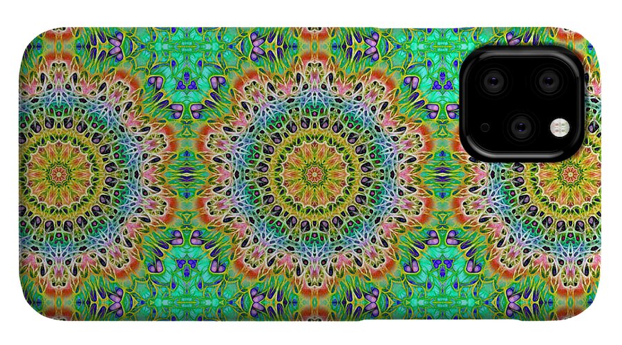 Green Orange Kaleidoscope - Phone Case