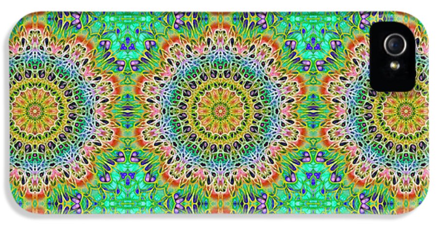 Green Orange Kaleidoscope - Phone Case