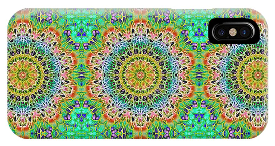 Green Orange Kaleidoscope - Phone Case