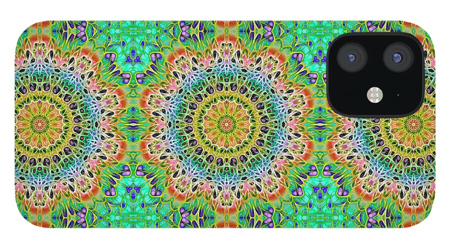 Green Orange Kaleidoscope - Phone Case