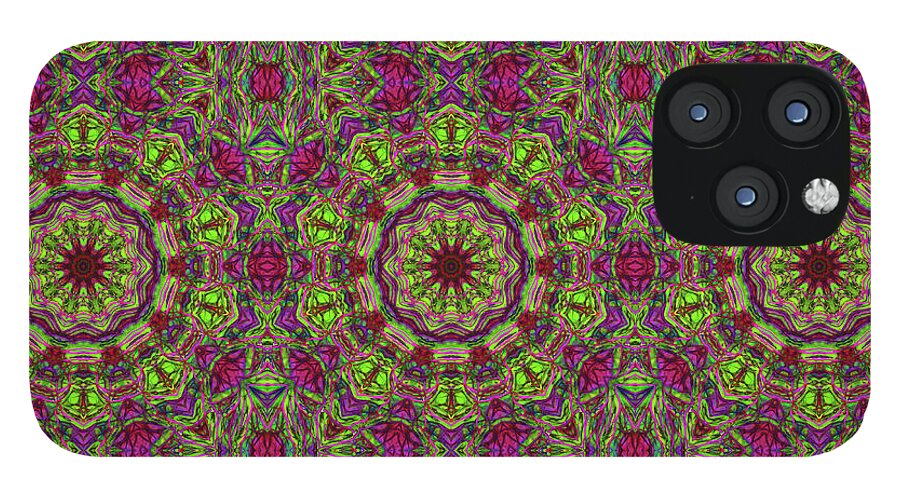 Green Pink Kaleidoscope - Phone Case