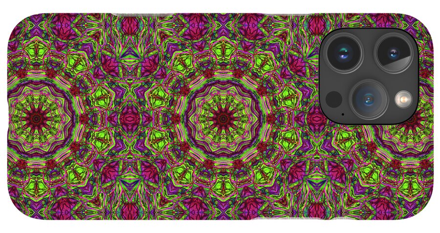 Green Pink Kaleidoscope - Phone Case