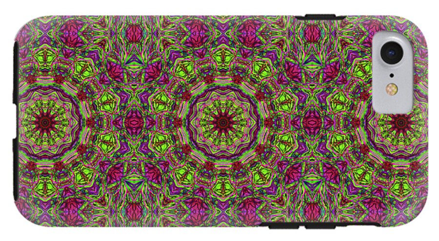 Green Pink Kaleidoscope - Phone Case