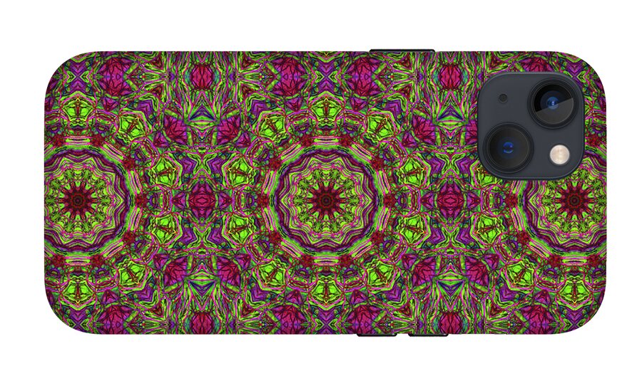 Green Pink Kaleidoscope - Phone Case