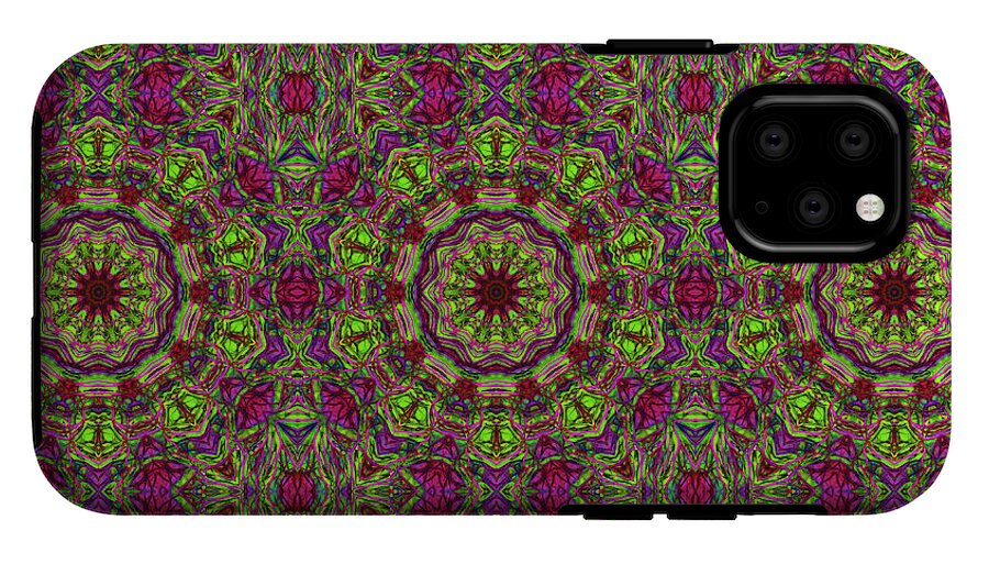 Green Pink Kaleidoscope - Phone Case