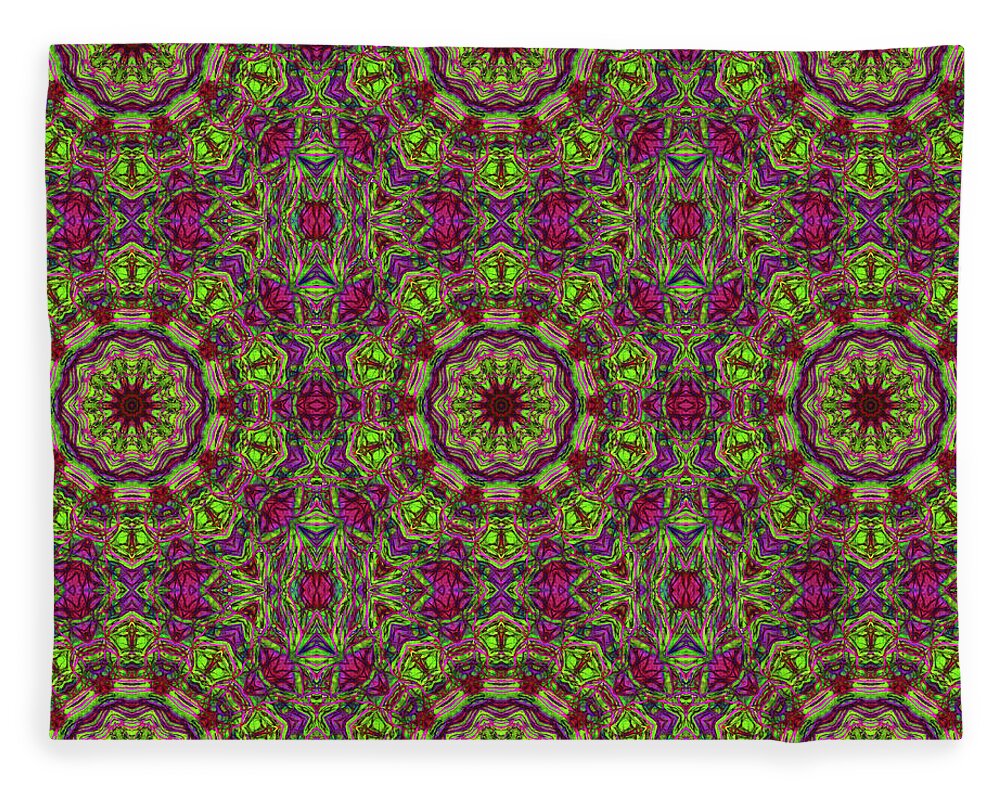 Green Pink Kaleidoscope - Blanket