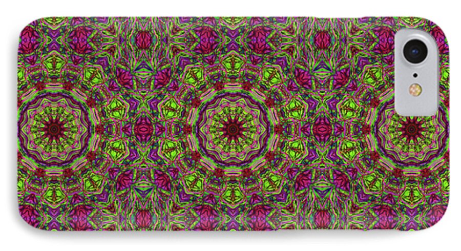 Green Pink Kaleidoscope - Phone Case