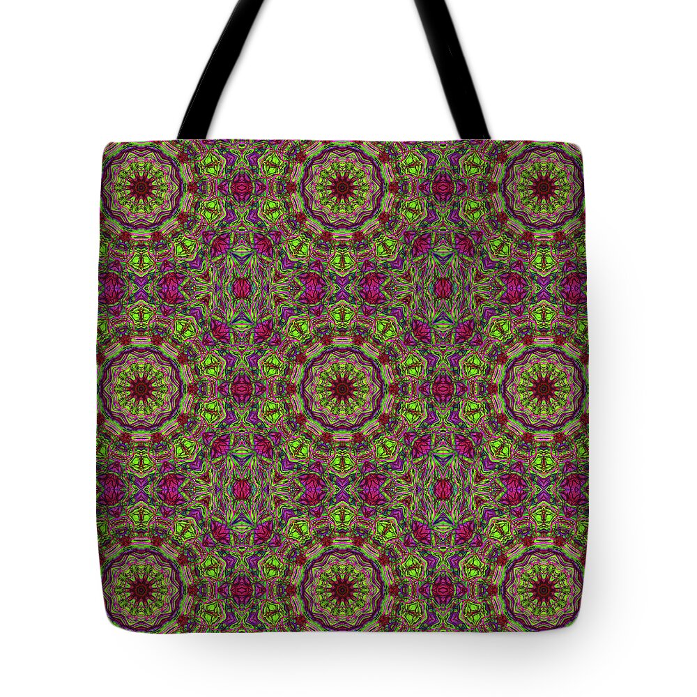 Green Pink Kaleidoscope - Tote Bag