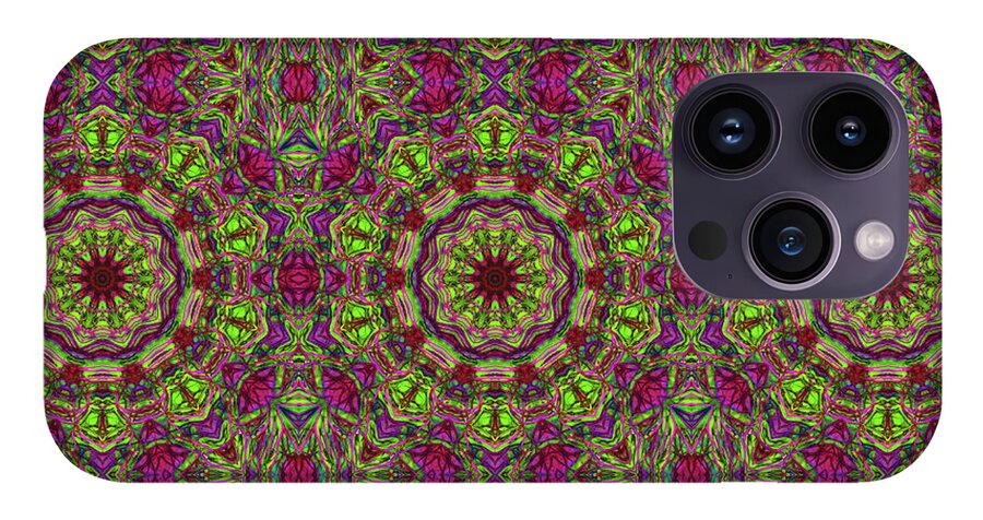 Green Pink Kaleidoscope - Phone Case