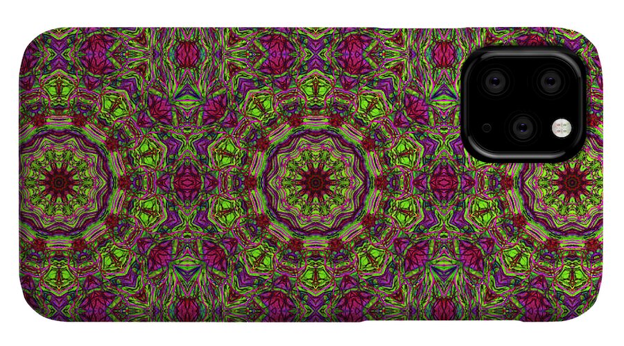 Green Pink Kaleidoscope - Phone Case