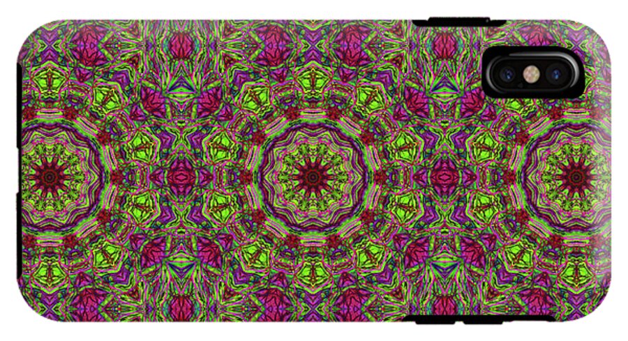 Green Pink Kaleidoscope - Phone Case