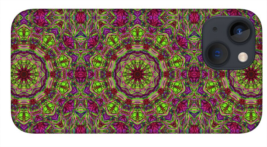 Green Pink Kaleidoscope - Phone Case