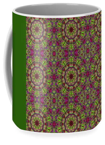 Green Pink Kaleidoscope - Mug