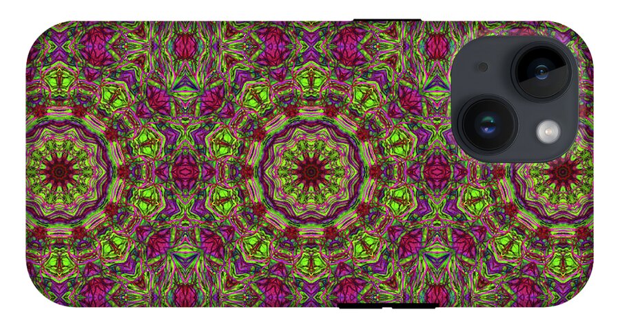 Green Pink Kaleidoscope - Phone Case