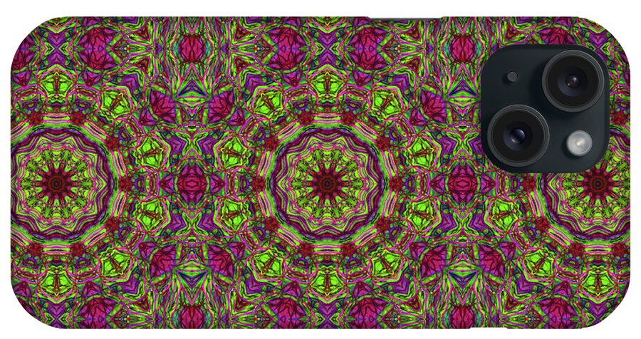 Green Pink Kaleidoscope - Phone Case