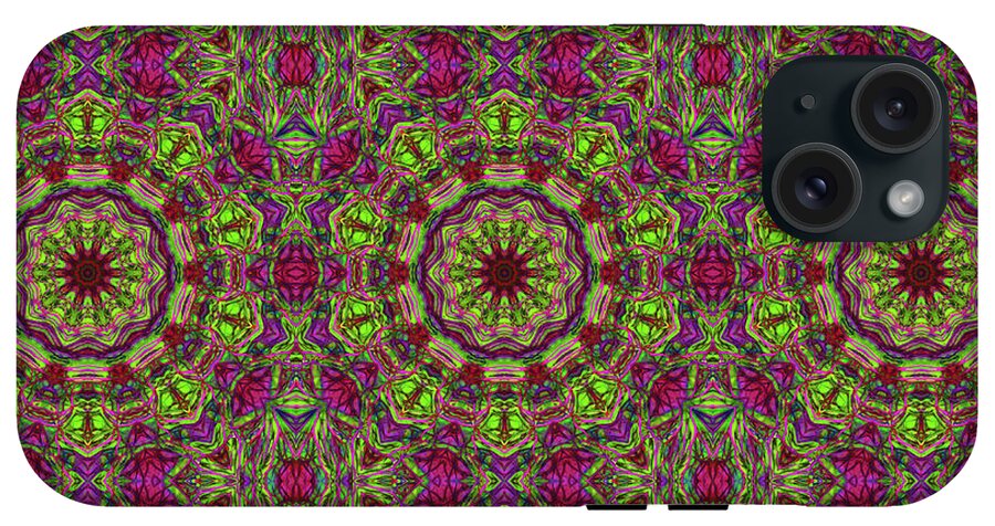 Green Pink Kaleidoscope - Phone Case