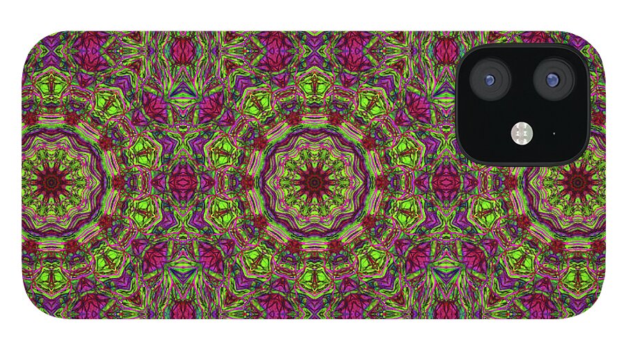 Green Pink Kaleidoscope - Phone Case