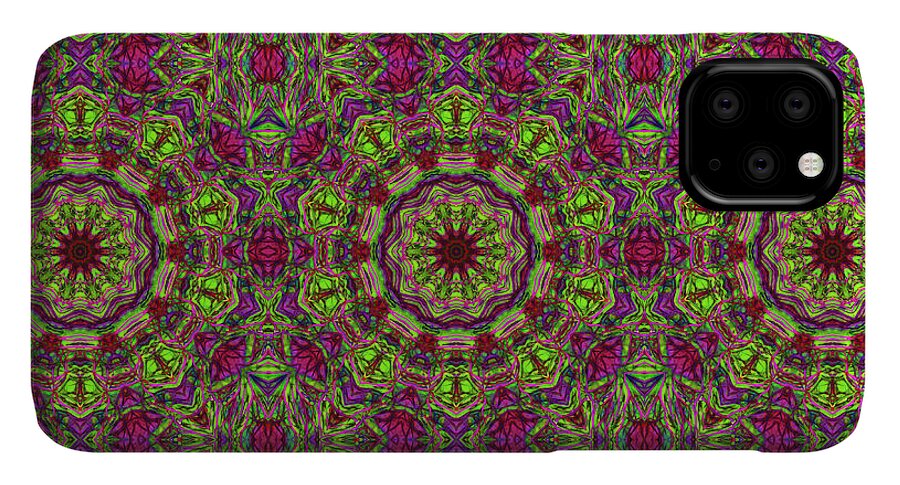 Green Pink Kaleidoscope - Phone Case