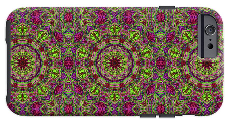 Green Pink Kaleidoscope - Phone Case