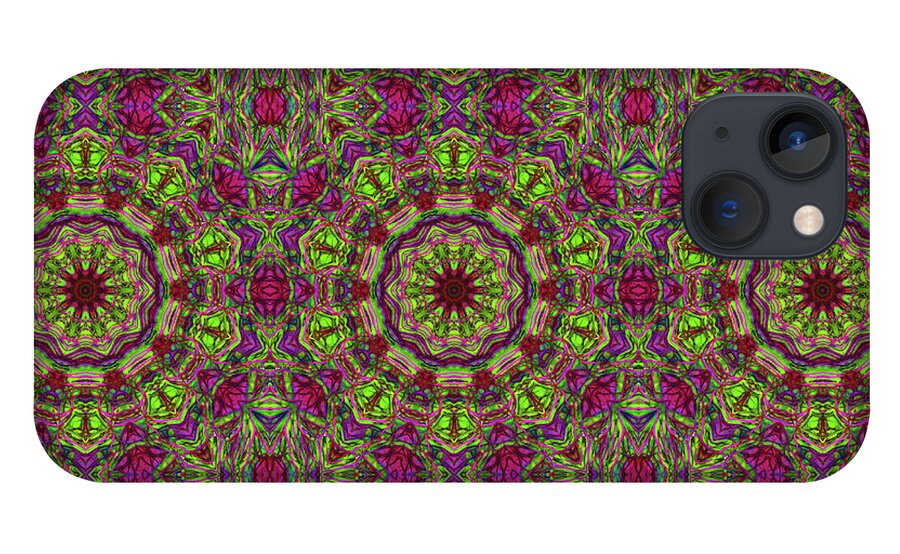 Green Pink Kaleidoscope - Phone Case