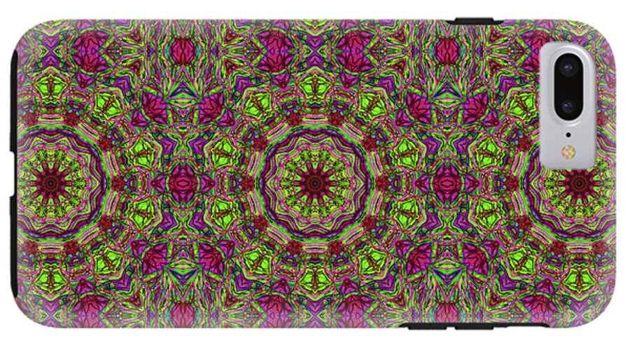 Green Pink Kaleidoscope - Phone Case