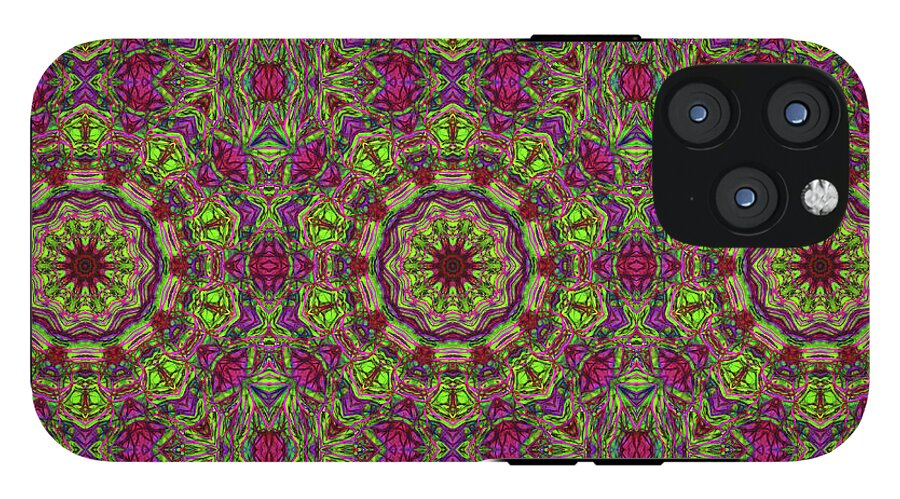 Green Pink Kaleidoscope - Phone Case