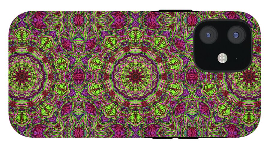 Green Pink Kaleidoscope - Phone Case