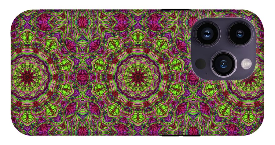 Green Pink Kaleidoscope - Phone Case