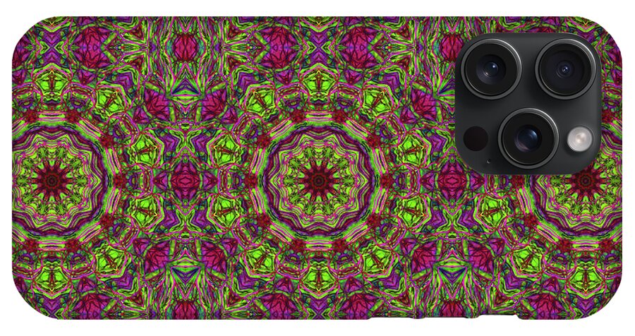 Green Pink Kaleidoscope - Phone Case