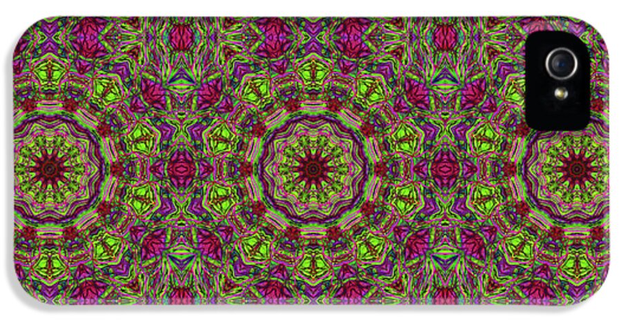 Green Pink Kaleidoscope - Phone Case