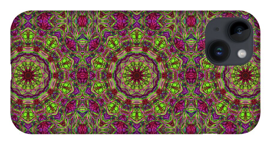 Green Pink Kaleidoscope - Phone Case