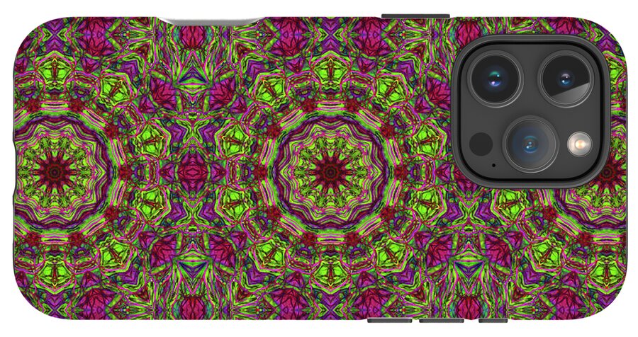 Green Pink Kaleidoscope - Phone Case