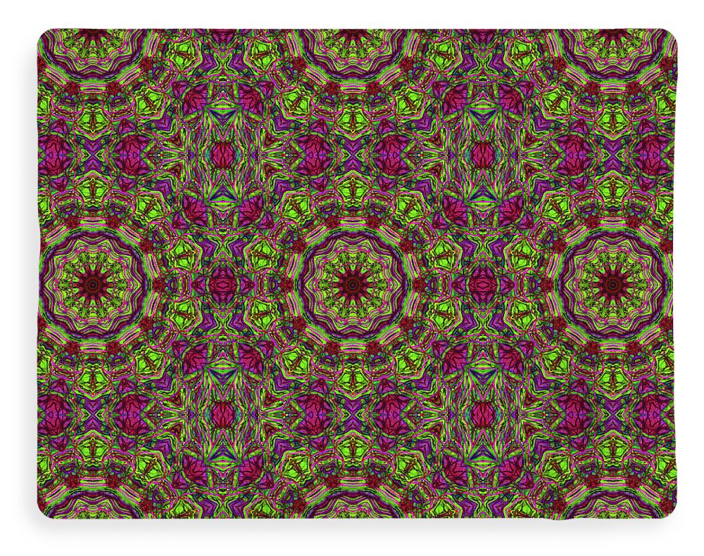 Green Pink Kaleidoscope - Blanket