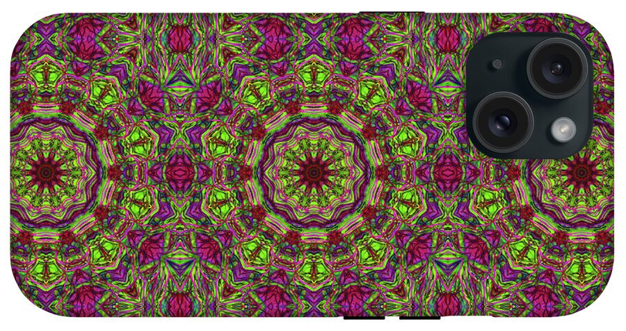 Green Pink Kaleidoscope - Phone Case