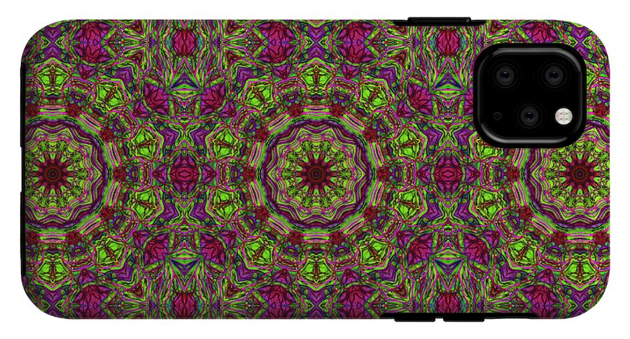 Green Pink Kaleidoscope - Phone Case