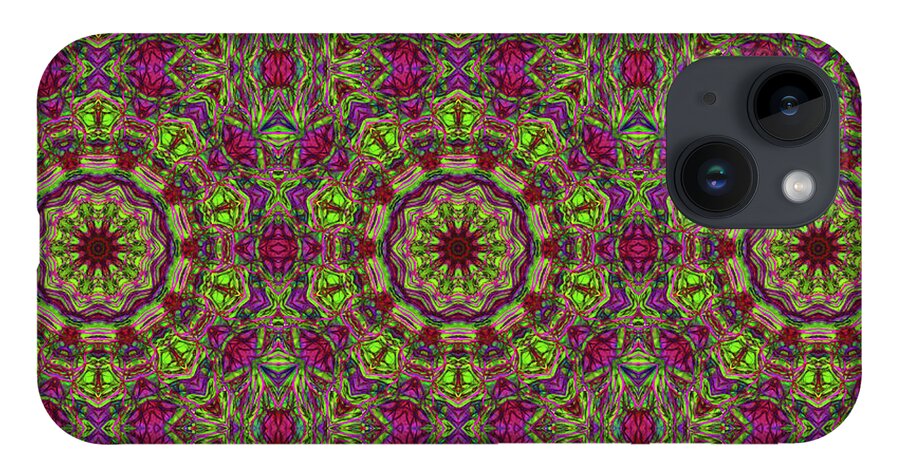 Green Pink Kaleidoscope - Phone Case