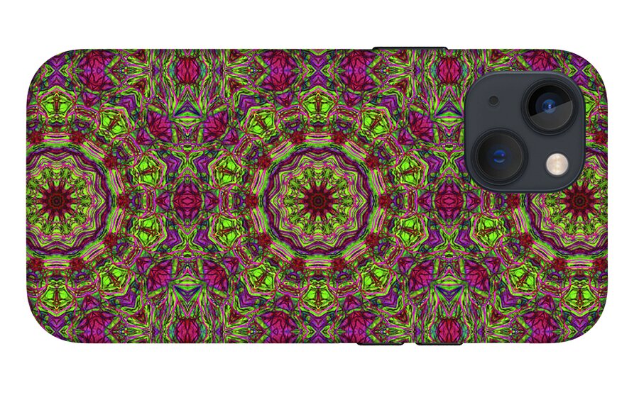 Green Pink Kaleidoscope - Phone Case