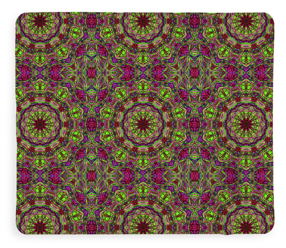 Green Pink Kaleidoscope - Blanket