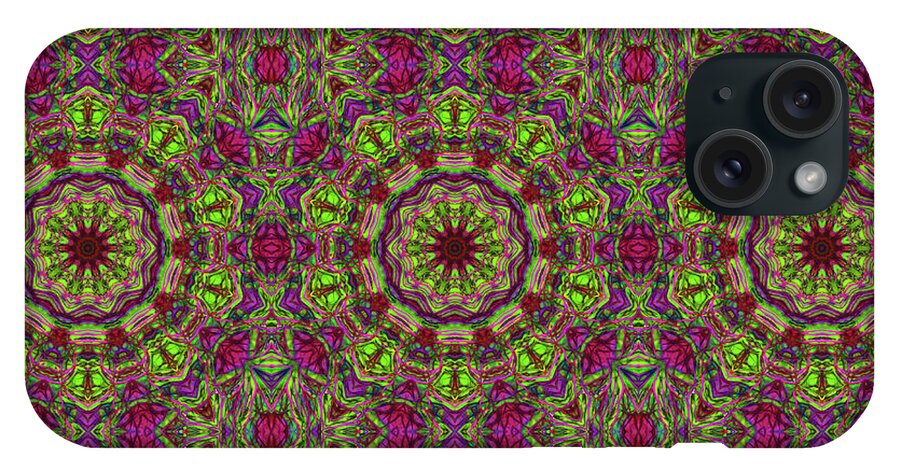 Green Pink Kaleidoscope - Phone Case