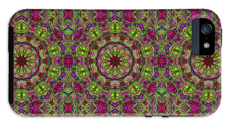 Green Pink Kaleidoscope - Phone Case