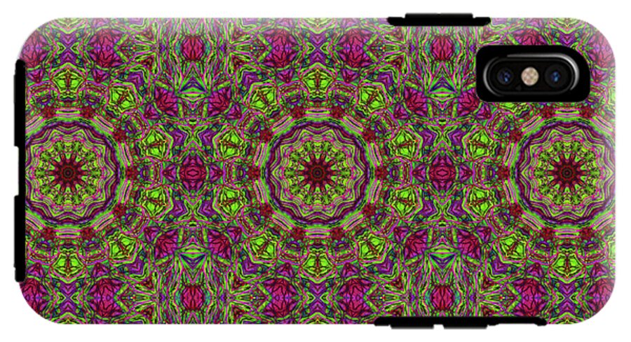 Green Pink Kaleidoscope - Phone Case