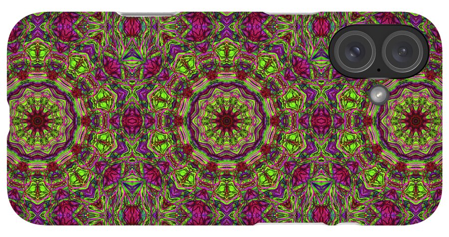 Green Pink Kaleidoscope - Phone Case